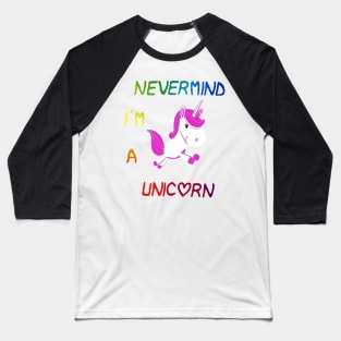 unicorn and rainbow Baseball T-Shirt